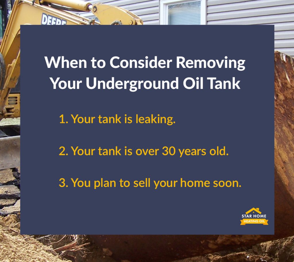 When to consider removing your underground oil tank