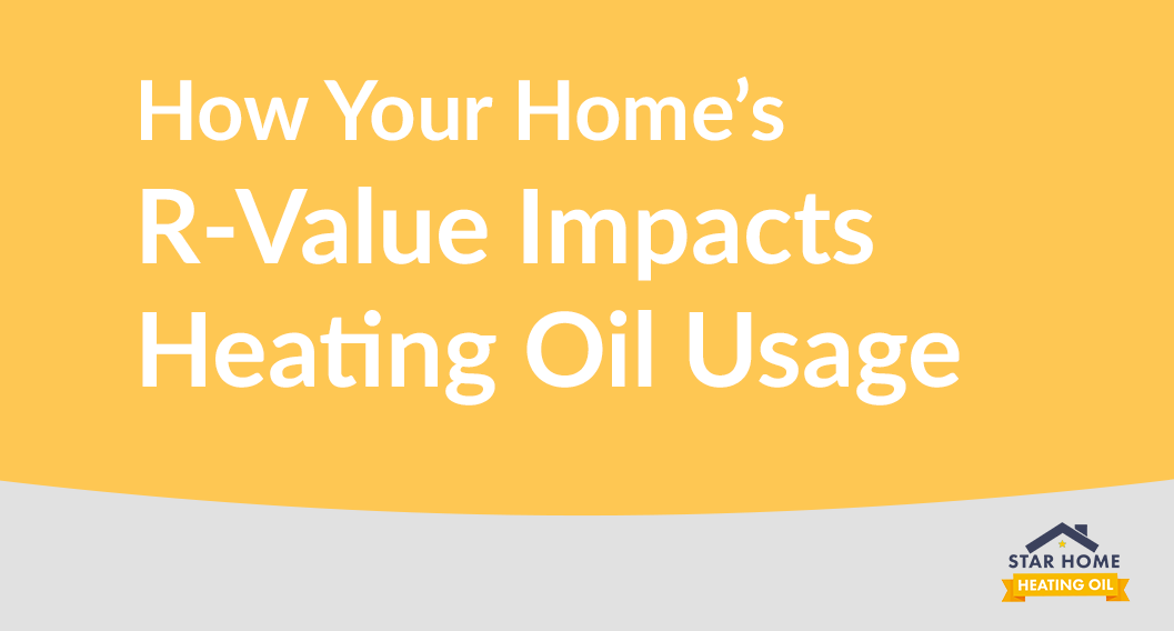 Miniature model How Your Home's R-Value Impacts Heating Oil Usage. Star Home Heating Oil.